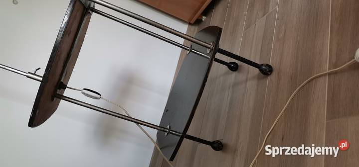 Lampa stojąca ze stolikiem lata 70te mazowieckie