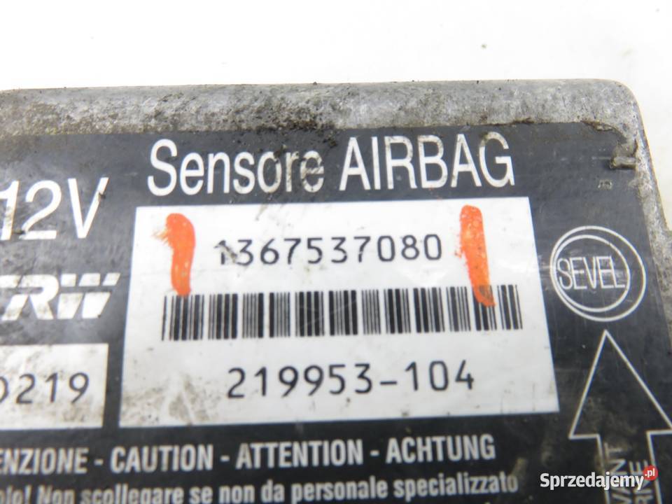 MODUŁ AIRBAG CITROEN JUMPER II 1367537080 osobowe