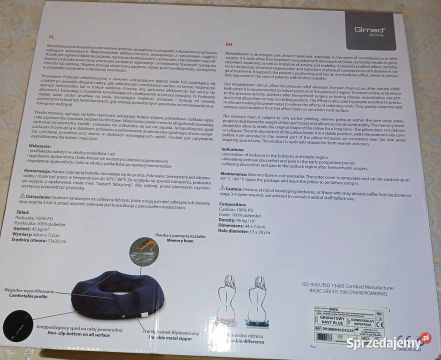 Nowe poduszki rechabilitacyjne z otworem