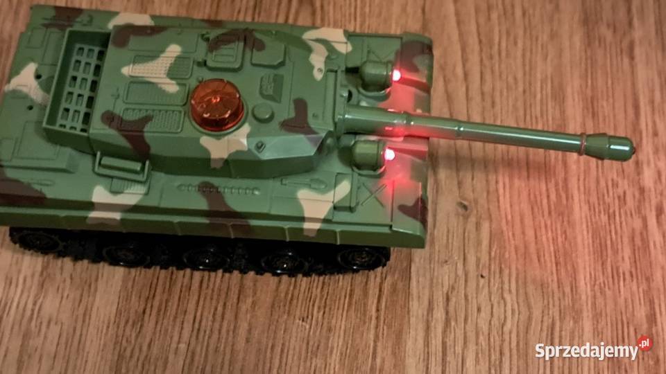 Zielony czołg sterowany na pilota światło dźwięk Zielona Góra