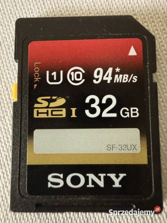 Karta pamięci Sony SDHC 32GB SFUX UHSI U1 94MBs sprzedam