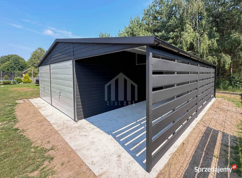 Garaż blaszany 6x6 wiata 3m 2x brama drzwi 2x Sprzedaż Kielce sprzedam