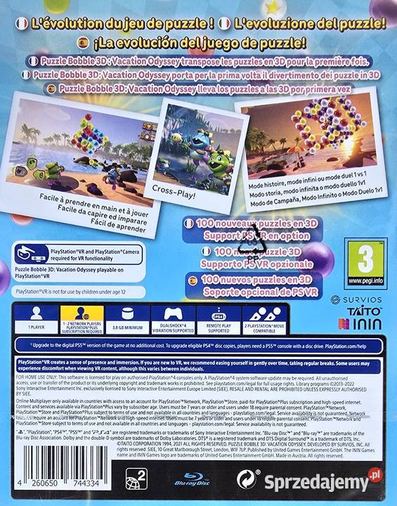 PUZZLE BOBBLE 3D VACATION ODYSSEY VR PLAYSTATION Kraków