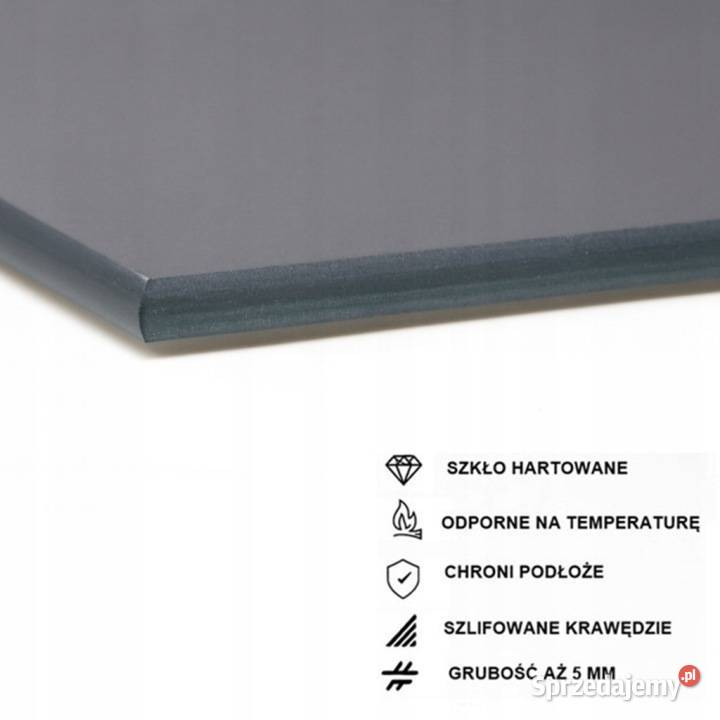 SZYBA POD KOMINEK HARTOWANA 6MM GRAFIT 80X60 małopolskie Skawina