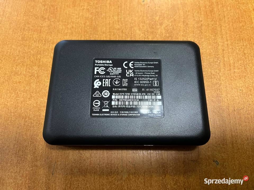 Dysk zewnętrzny HDD Toshiba Canvio Basics 4TB