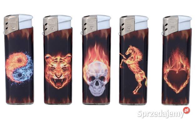 Zestaw 5 sztuk Klasycznych Zwykłych Zapalniczek śląskie Ostrowy nad Okszą sprzedam