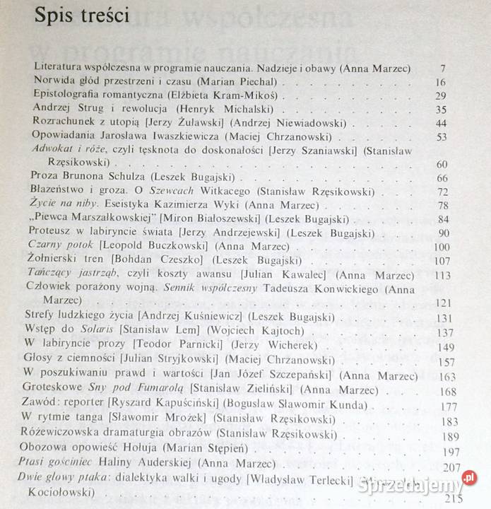 Lektury licealisty Szkice Wojciech Pykosz Leszek miękka Chełm sprzedam