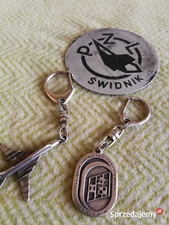 Wojskowe breloki lotnicze 21 Baza Świdwin Szczecin sprzedam