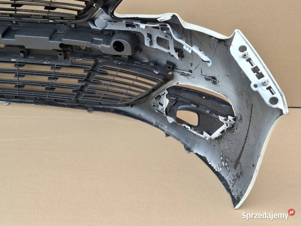 PEUGEOT 308 II ZDERZAK PRZÓD ABSORBER KRATKA Bieleń