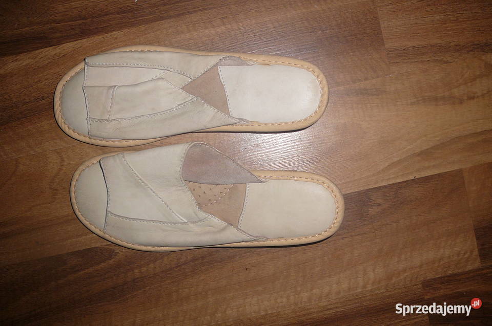 Pantofle skórzane 3 pary 37 Wrocław