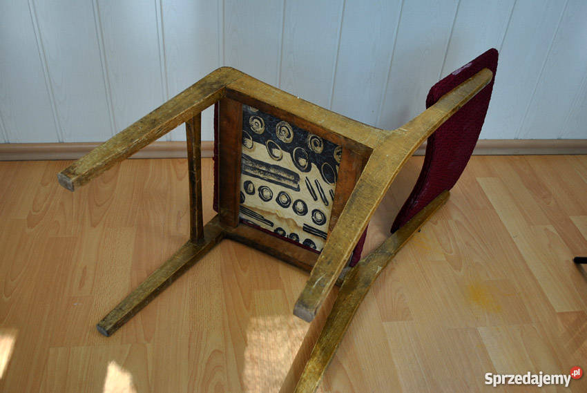 Krzesło lata 60 70 80 do renowacji PRL Sosnowiec