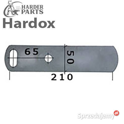 Listwa tylna odkładni HARDOX 26105S do pługa Rolnictwo