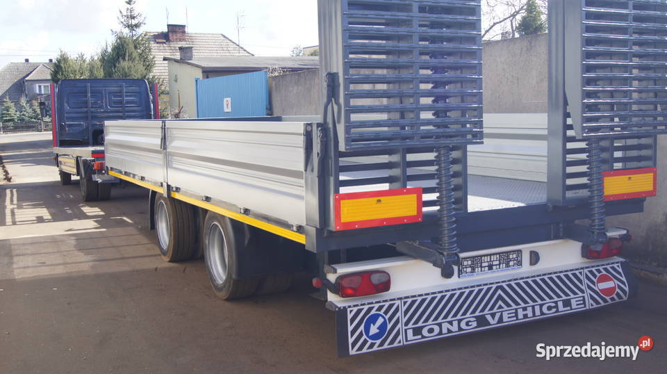 przyczepa towarowa najazdy na sprężynach burty Burtowe i plandeki