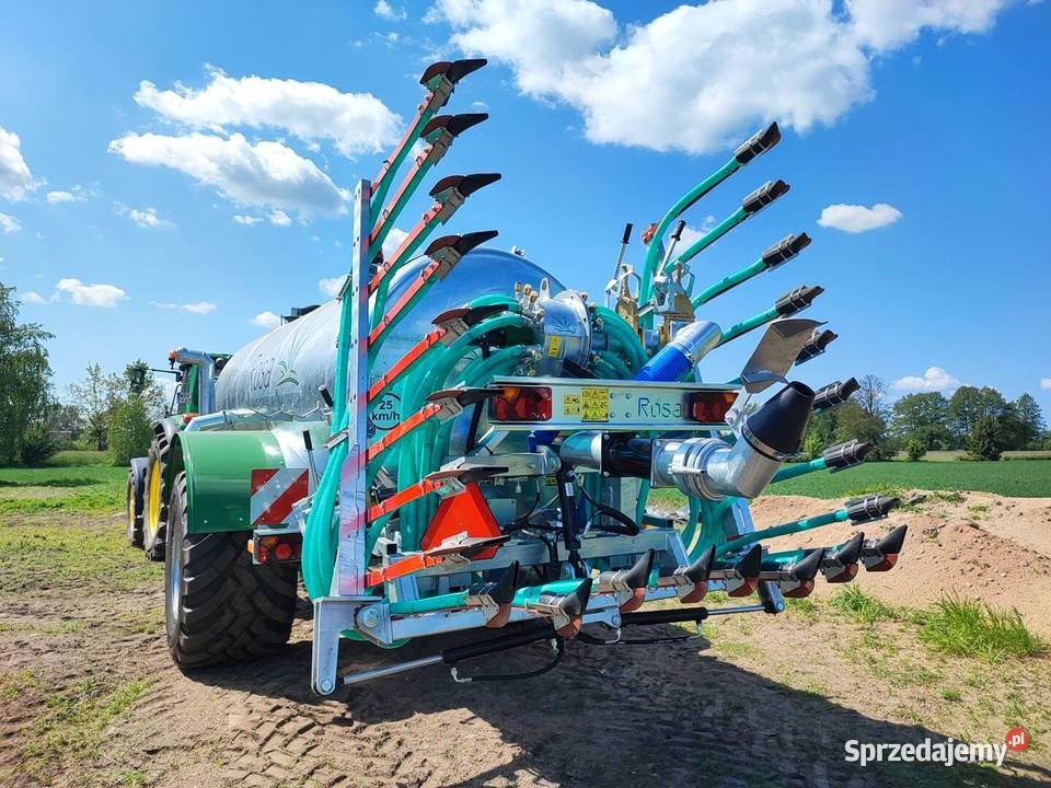 Aplikator gnojowicy płozowy stopkowy 6 m węże mazowieckie Goliaty