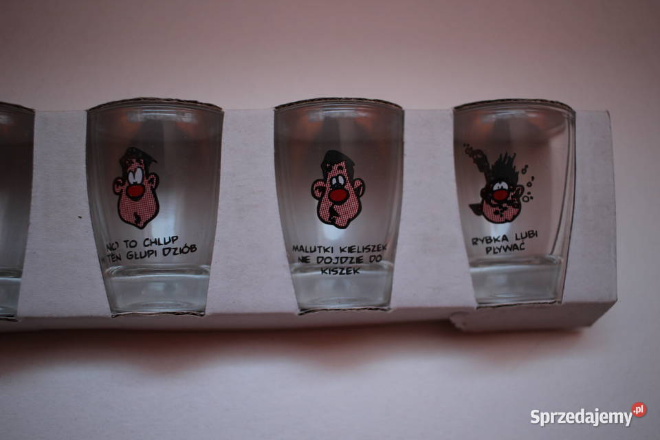 Kieliszki zestaw wódki komplet 6 urodziny Toruń