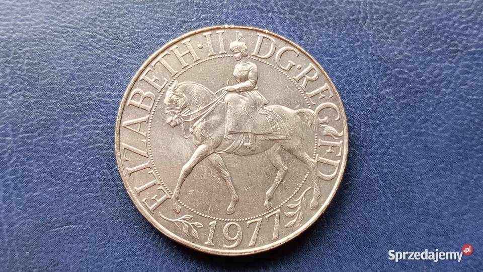 Stare monety 25 pens 1977 Anglia Lesko