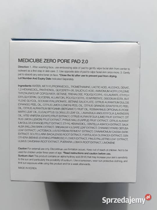 Medicube Zero Pore Pad 70 płatki AHABHA sprzedam