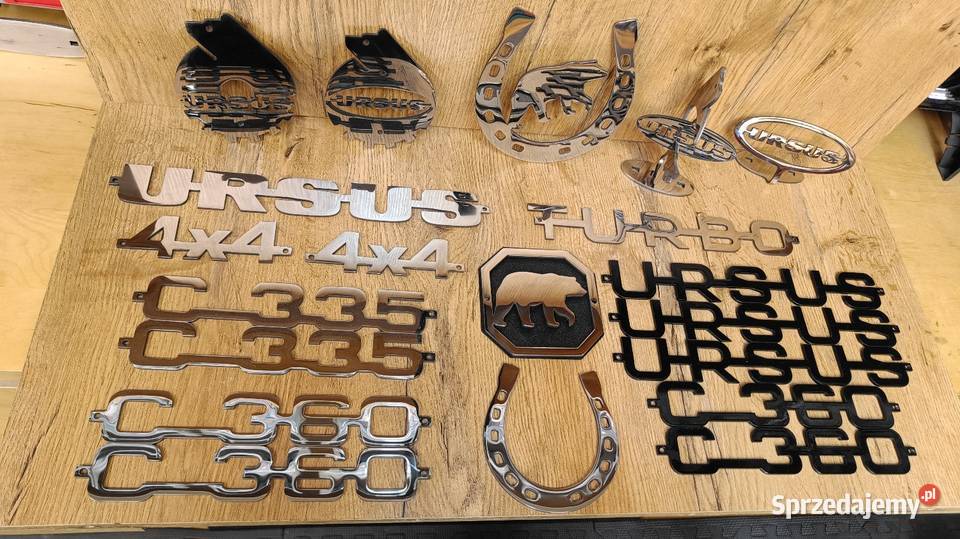 Emblematy nierdzewne Ursus C360 C330 Turbo Babimost