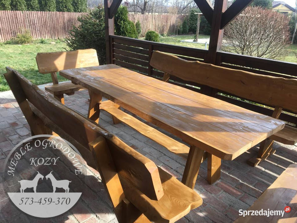 WYPRZEDAŻ POSEZONOWA Meble góralskie ogrodowe drewno Meble ogrodowe Mrągowo