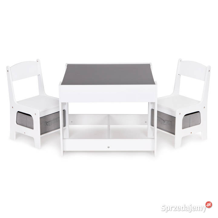 Meble dzieci zestaw drewniany stół 2 krzesła Smogorzów