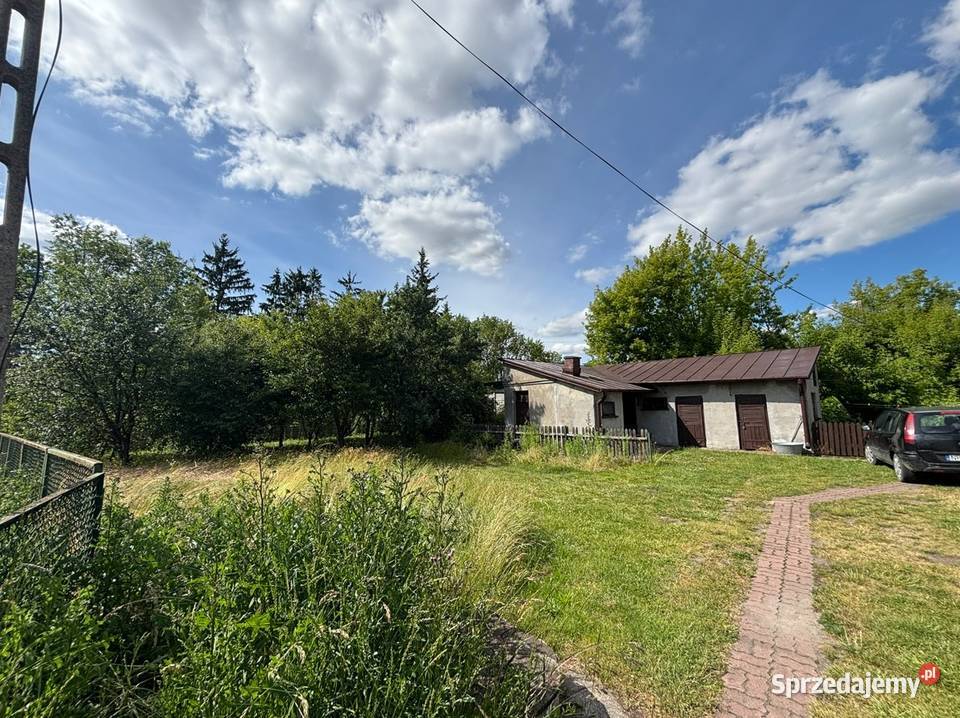 Działka usługowa 692 m2 z domem Stacyjnej asfalt Ostrów Mazowiecka