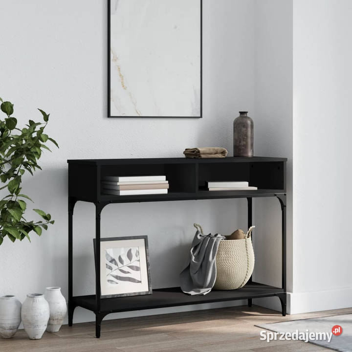 Stolik konsolowy czarny 100x305x75 WM833388 Warszawa