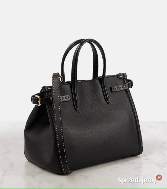 Mała skórzana torba tote z Antibes