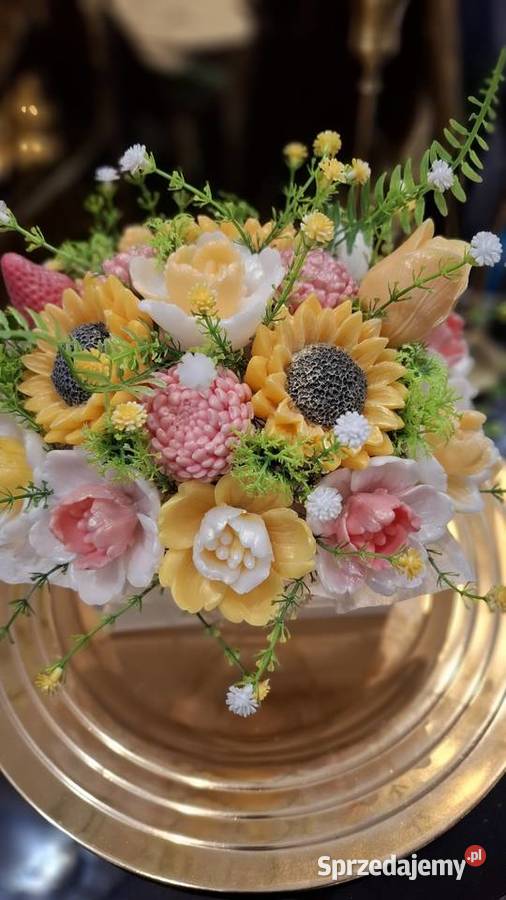 Bukiet z mydła glicerynowego na prezent Rękodzieło sprzedam