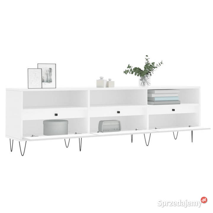 Szafka pod TV biała 150x30x445 materiał Warszawa