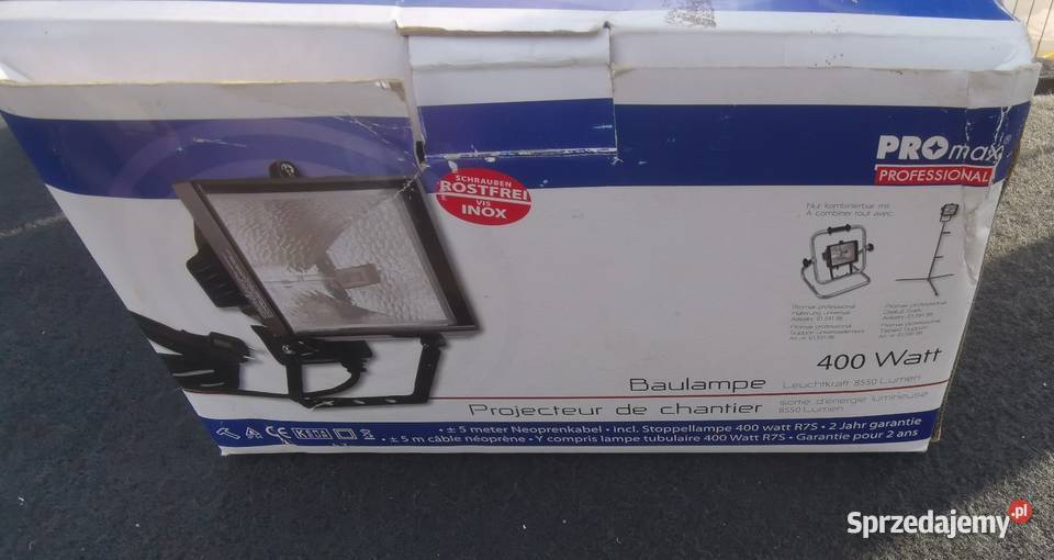 Halogen pro profesionall 400 watts DPD Inczew sprzedam