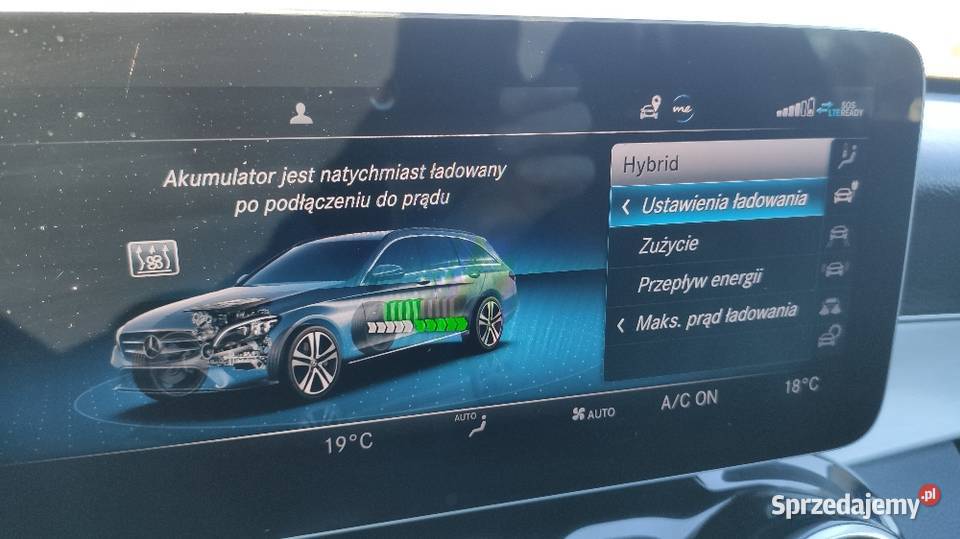 MercedesBenz C 300e hybryda plugin relingi dachowe