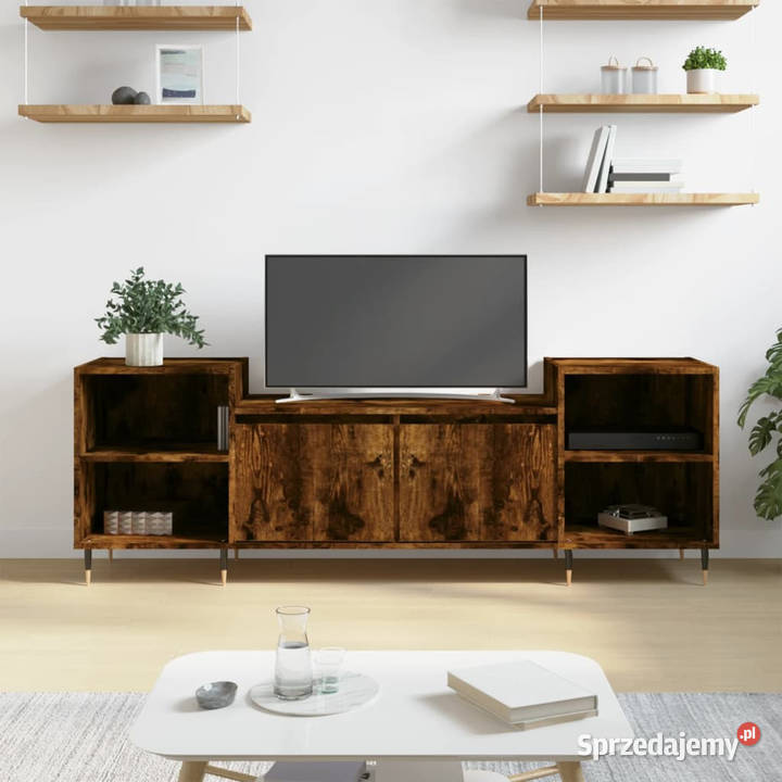Szafka pod telewizor przydymiony dąb 160x35x55 Warszawa