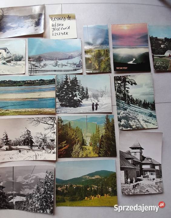 Stare pocztówki kartki pocztowe PRL Beskid Dąbrowa Górnicza