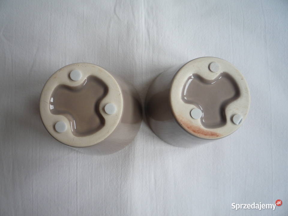 Nowe 2 sztuki Kakaowe Mini doniczki osłonki Szczecin