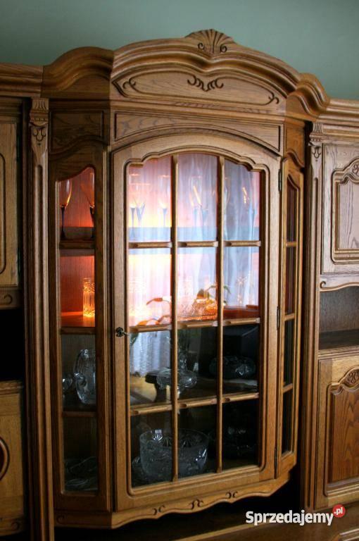 Meblościanka dębowaSegment dębowy 342cm Piła