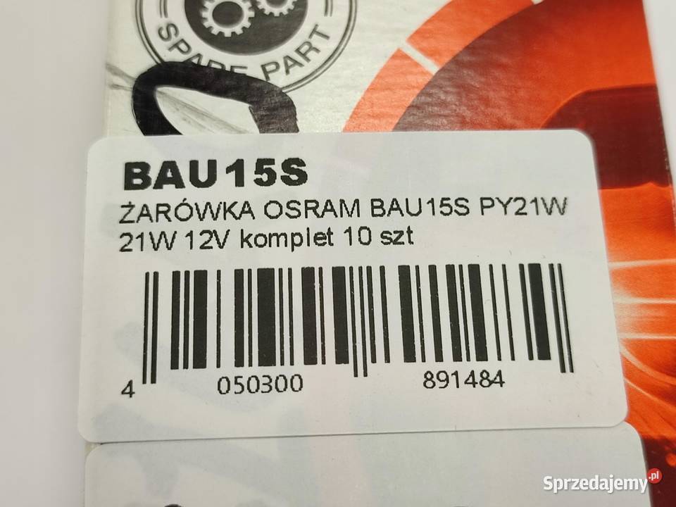 ŻARÓWKA KOMPLET 10 OSRAM BAU15S PY21W 21W 12V osobowe Żarówki samochodowe lubelskie