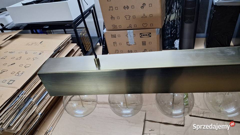 Lampa sufitowa dekoracyjna szczotkowane złoto z Kraków