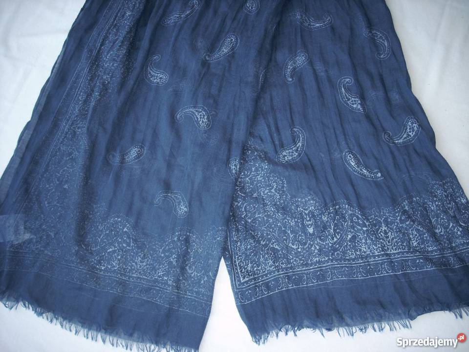 YORKER szal NOWY super modny blue