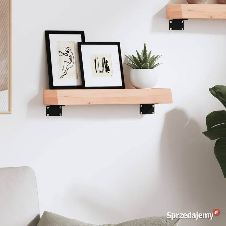 Półka 40x10x6 surowe lite drewno dębowe WM363502 Warszawa sprzedam