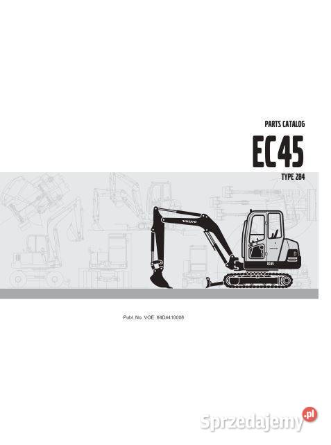 Volvo EC45 EC15B EC20B EC13 katalog częsci Kielce