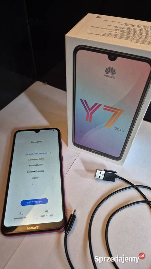 Smartfon HUAWEI Y7 2019 stan idealny z pudełkiem Kraków