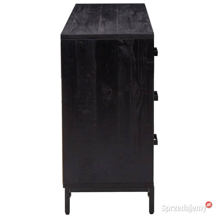 Szafka czarna 110x35x70 lite drewno sosnowe mazowieckie Warszawa sprzedam