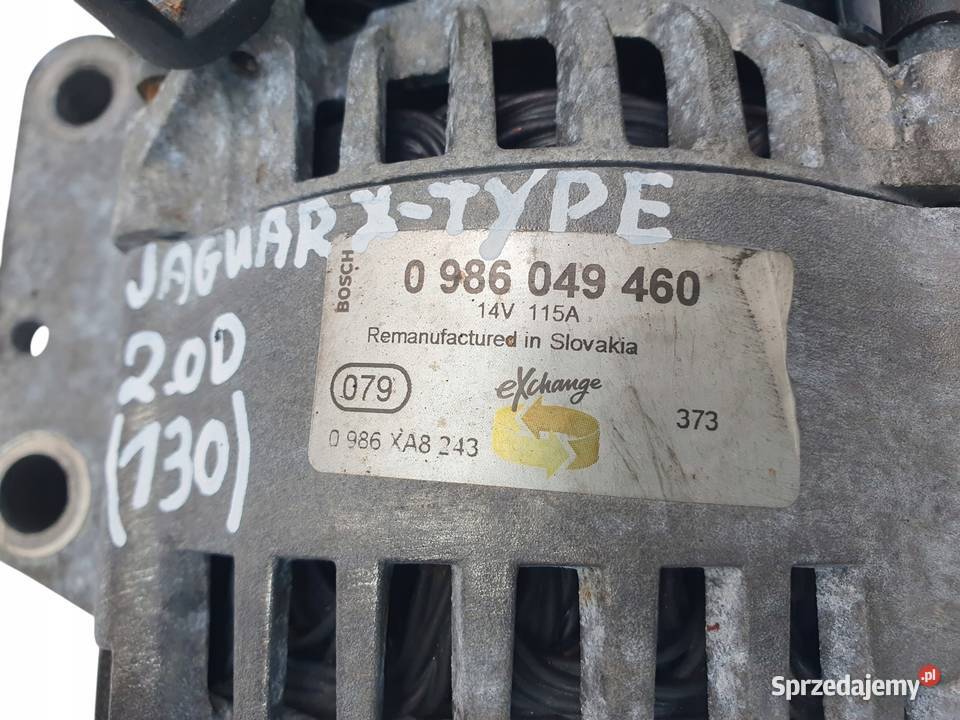 ALTERNATOR Jaguar XType 20 D FMBA Bosch Układ elektryczny silnika lubelskie Chełm