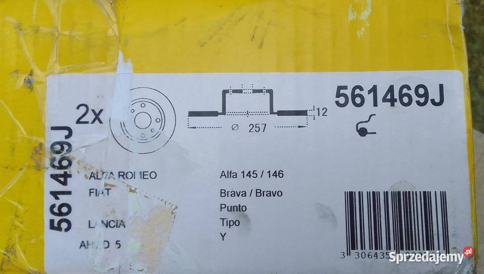 Tarcze hamulcowe JURID 257mm 561469J Rewal