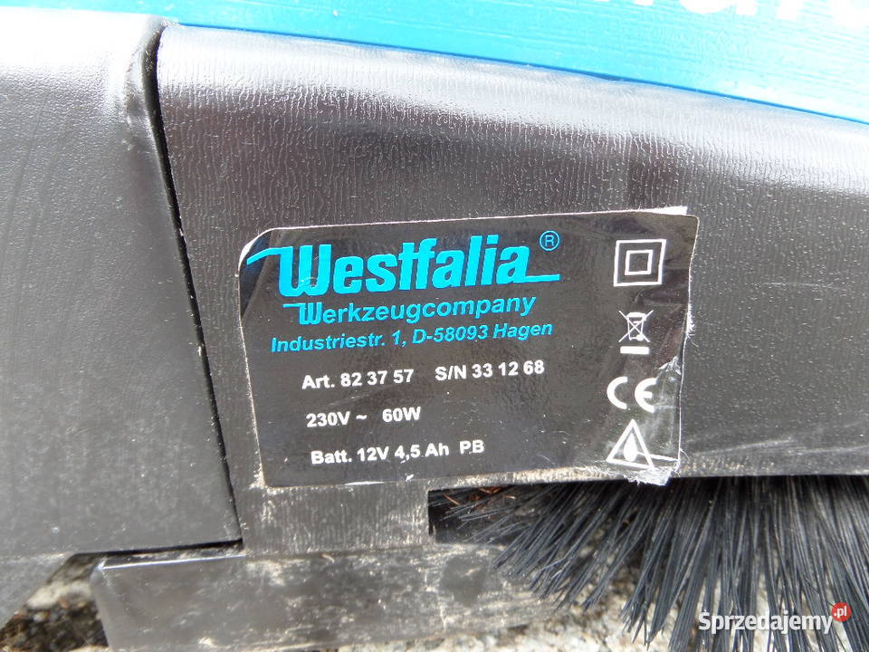 Zamiatarka akumulatorowa WESTFALIA Ręczne Chojnów