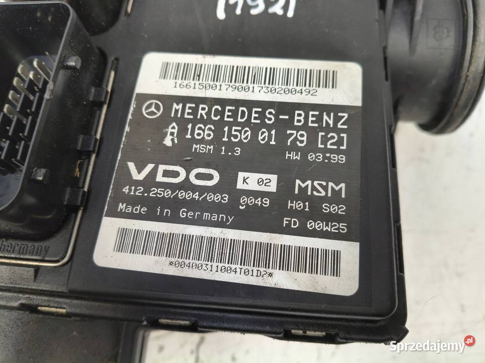 STEROWNIK SILNIKA ECU Mercedes W168 A140 A160 14 Chełm