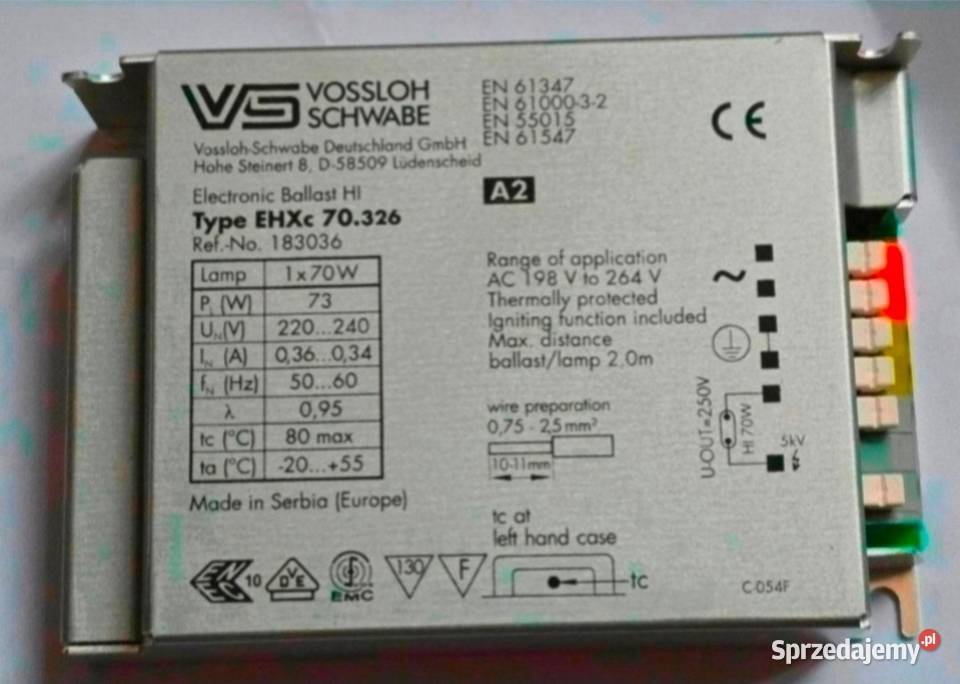 Statecznik elektroniczny OSRAM PTFIT 70220240 S Pozostałe sprzedam