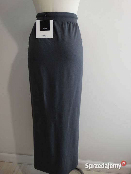 Spódnica Długa Maxi Szara Skład Materiału Moda i Styl Łomża
