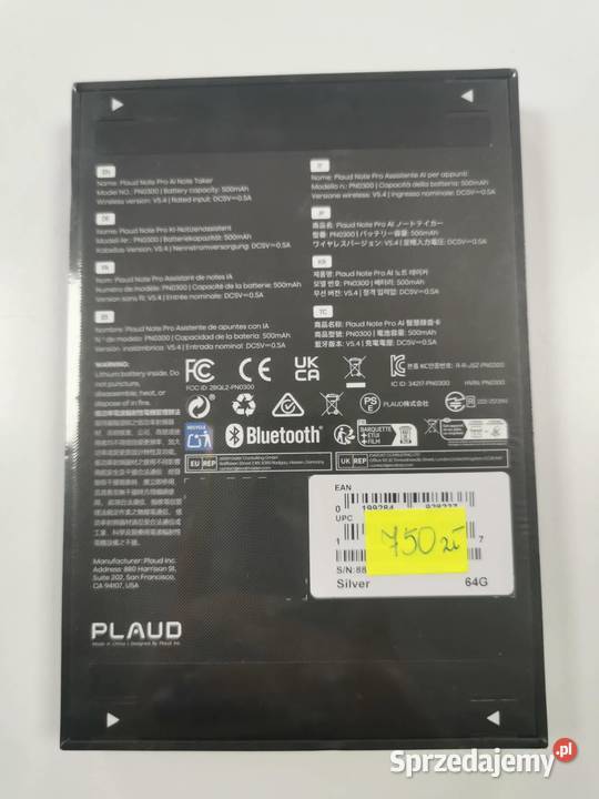 Dyktafon AI PLAUD Note PRO Kraków
