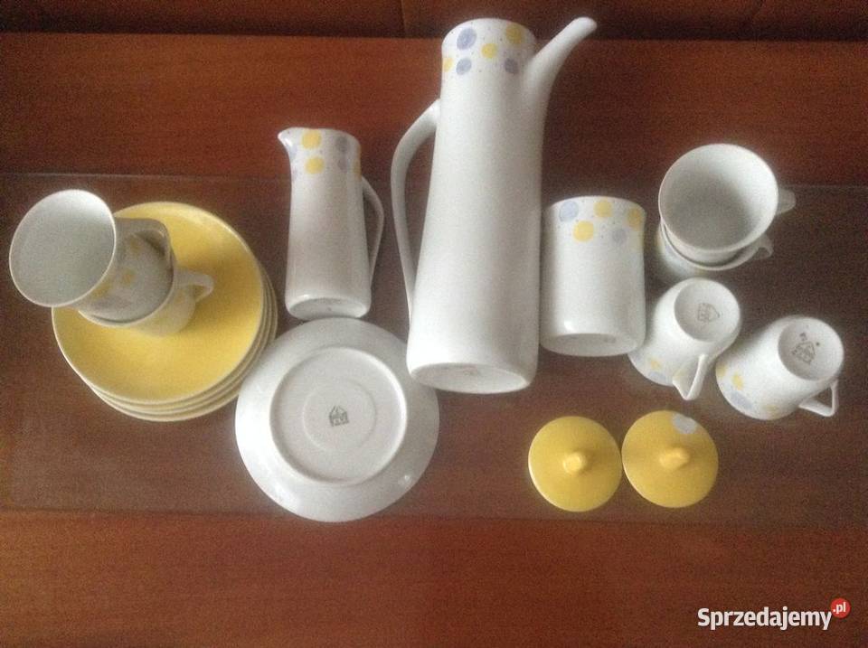Polcelanowy serwis do kawy GOPLANA sygnowany Opole